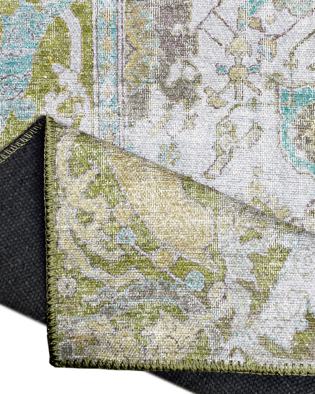 Montis Halı Delocis 26036 Yeşil Dokuma Taban Vintage Halı