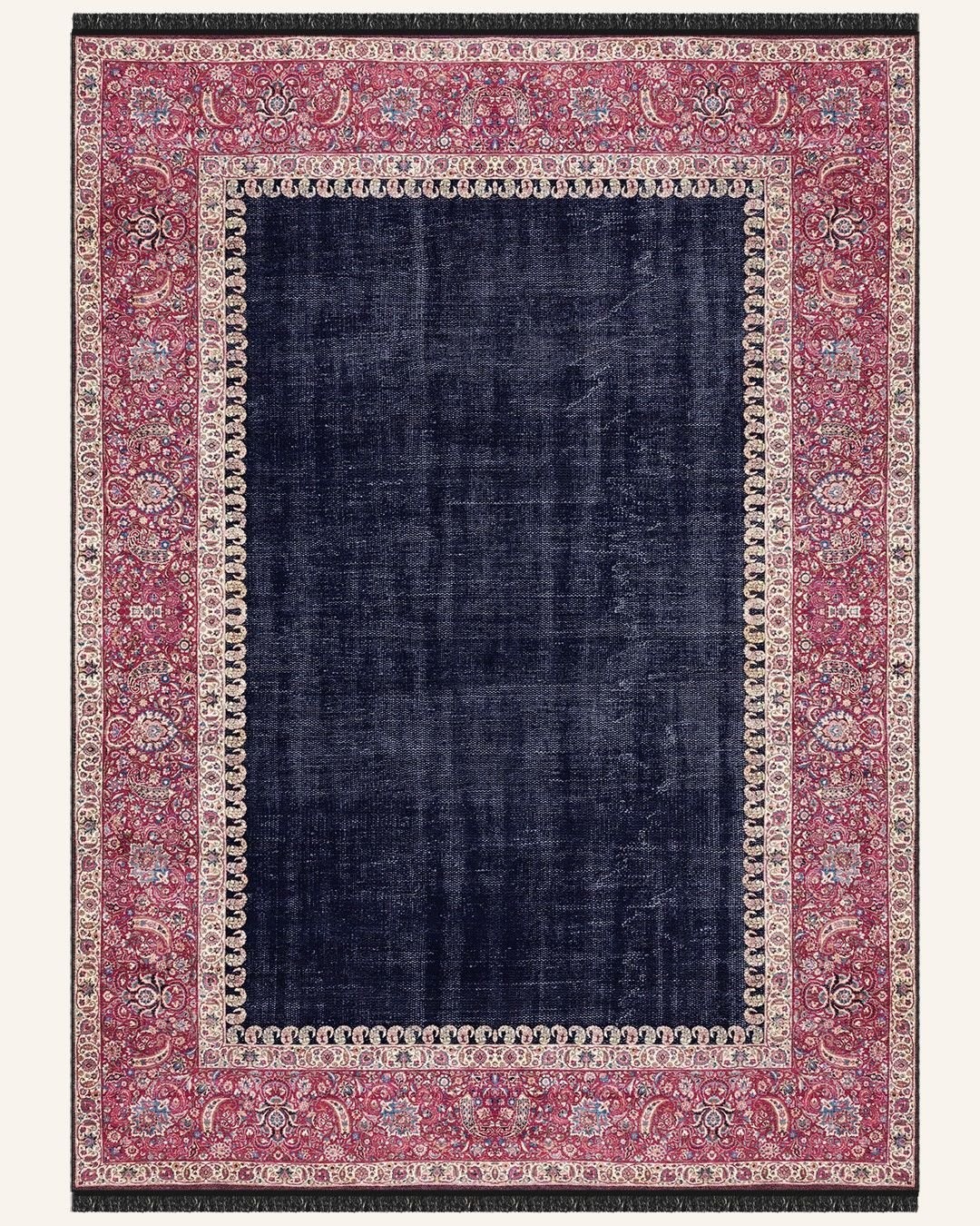 Montis Halı Gratia 166009 Lacivert Parlak Yumuşak Dokuma Taban Renkli Otantik Halı