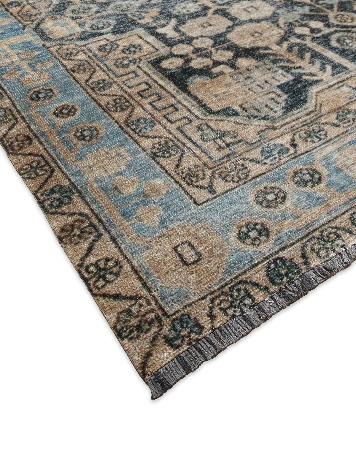 Montis Halı Hedera 19004 Kahverengi Şönil Dokuma Renkli Eskitme Makine Halısı