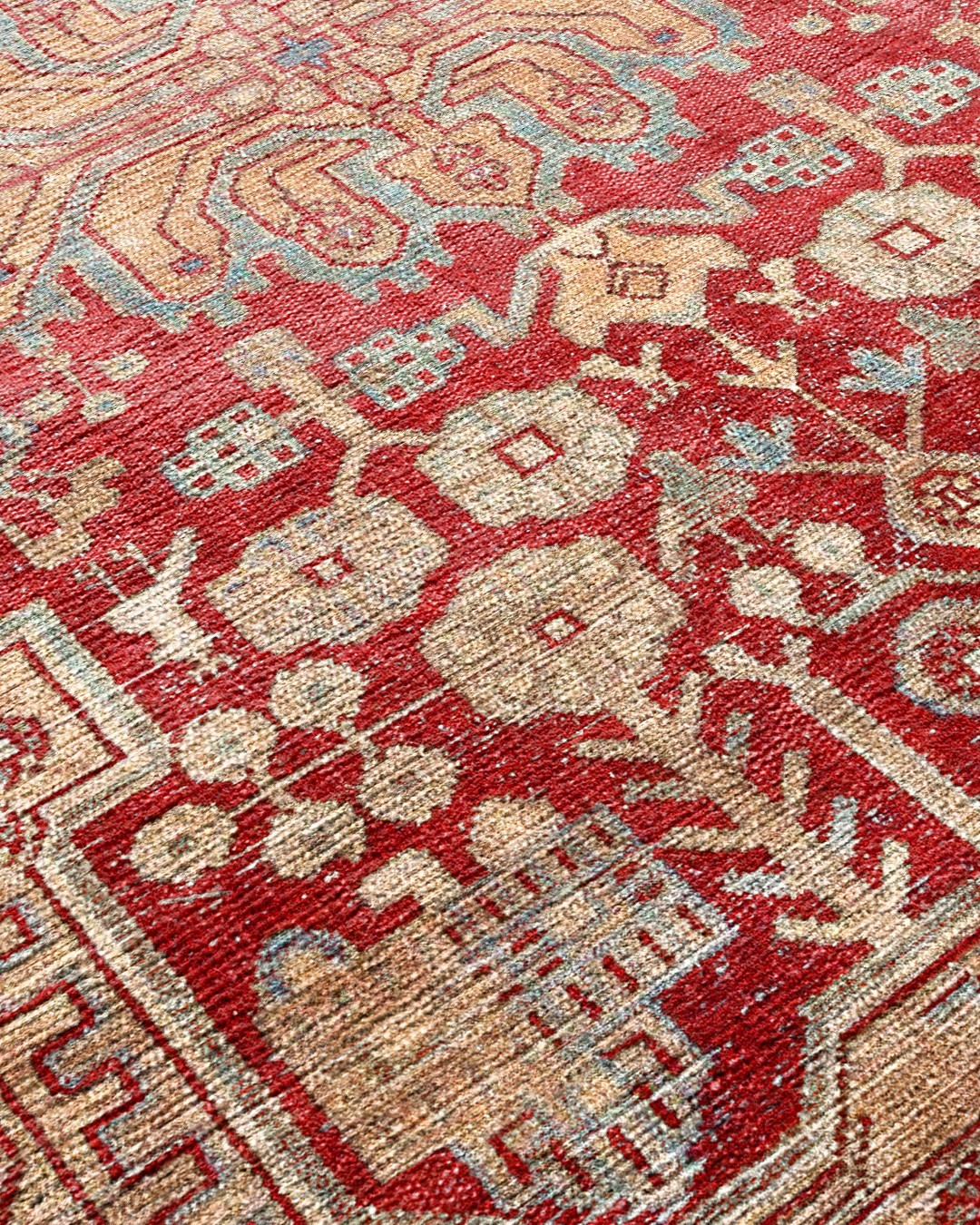Montis Halı Hedera 19005 Kırmızı Dokuma Taban Eskitme Halı