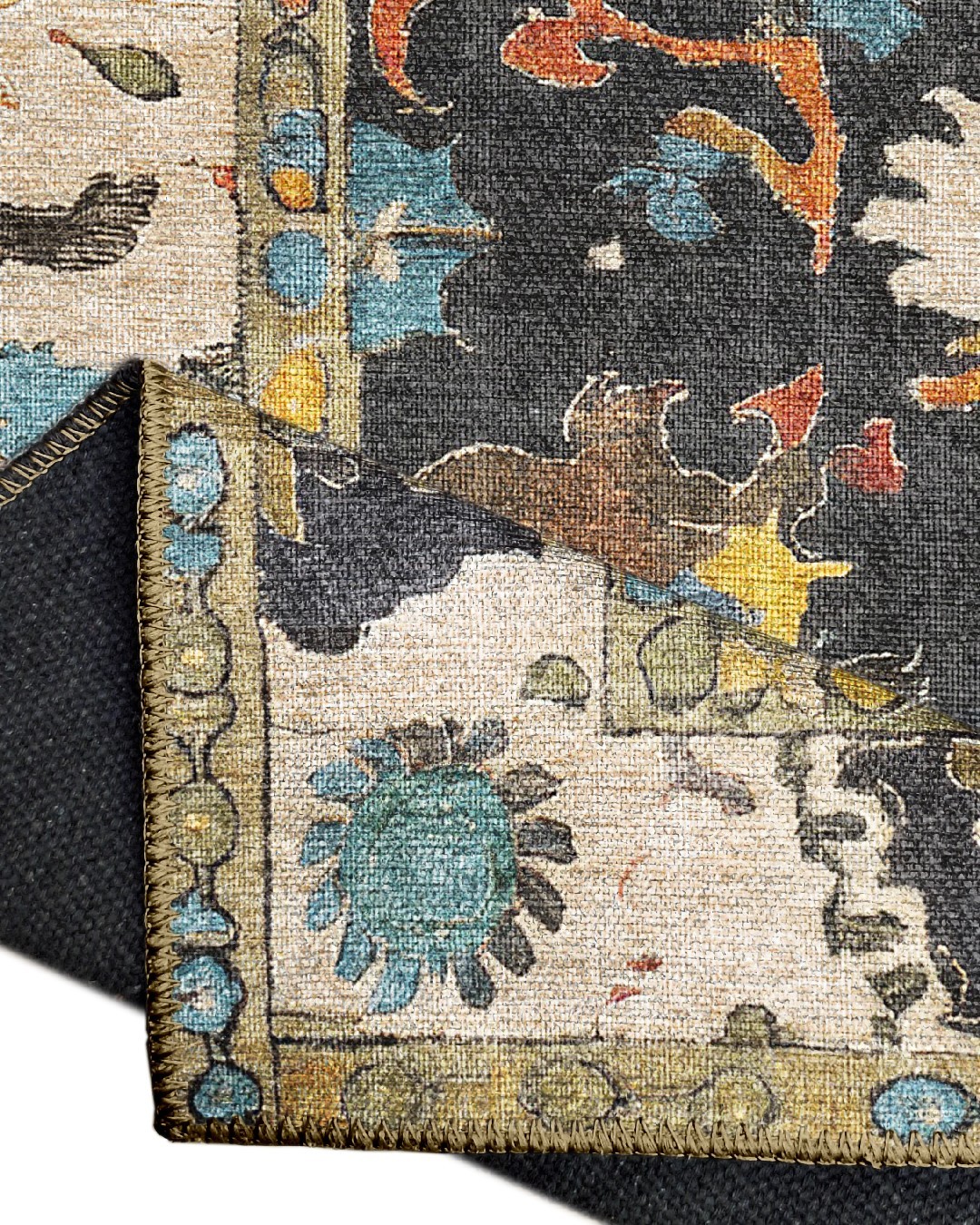 Montis Halı Delocis 26043 Antrasit Multi Dokuma Taban Vintage Halı