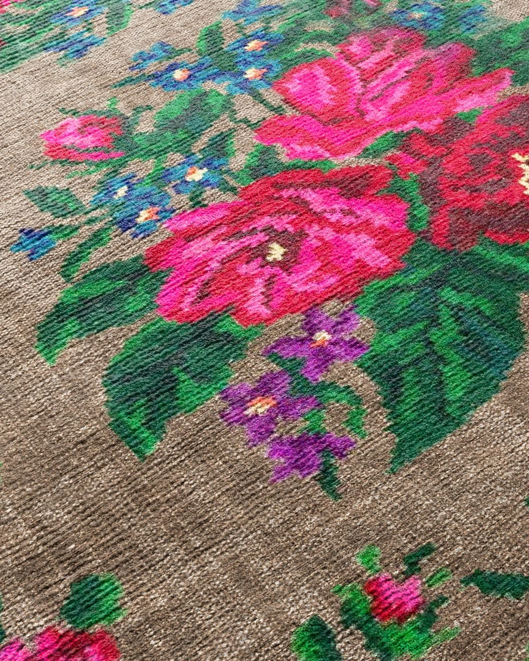 Montis Halı Diem 63003 Kahverengi Renkli Dokuma Taban Karabağ Halı - NUE2286