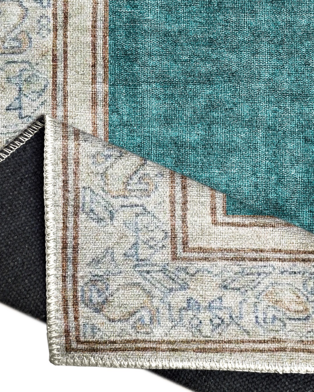 Montis Halı Delocis 26030 Yeşil Dokuma Taban Vintage Halı