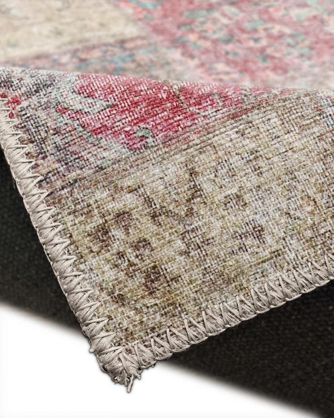 Montis Halı Mensis 27031 Bej Dokuma Taban Patchwork Halı