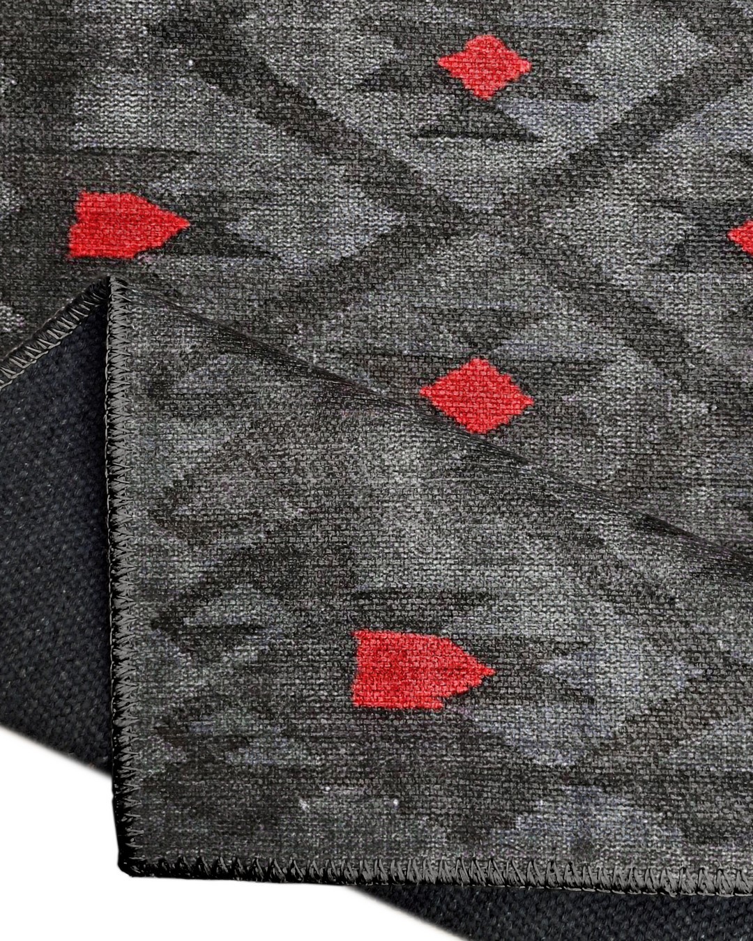 Montis Halı Vivere 35011 Siyah Dokuma Taban Etnik Kilim Halı