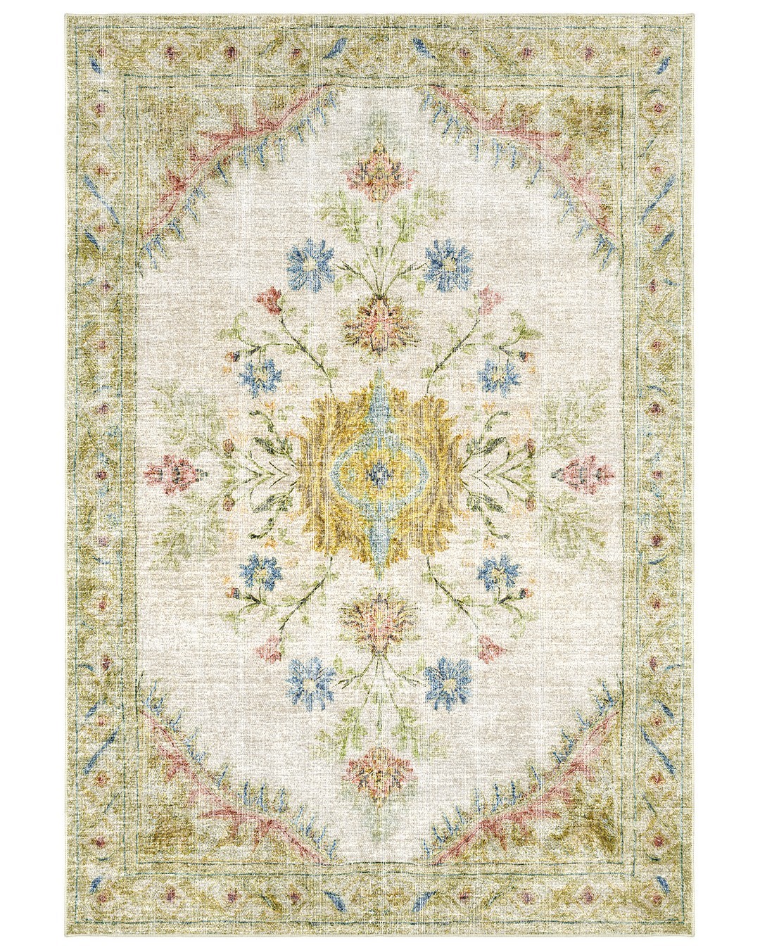 Montis Halı Delocis 26025 Krem Dokuma Taban Vintage Halı