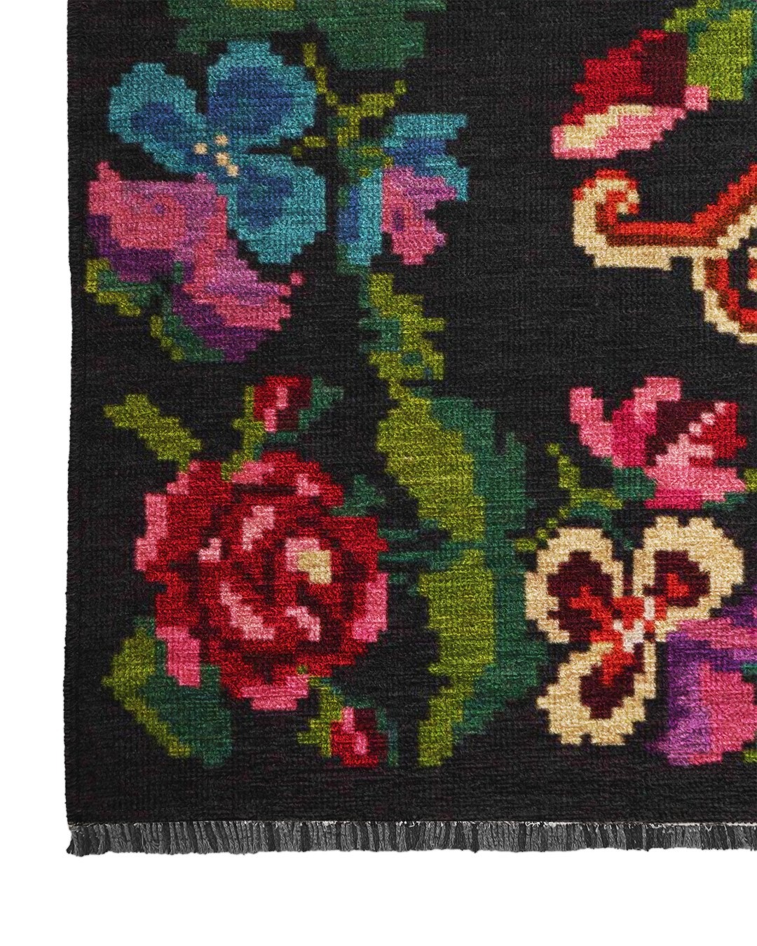 Diem 005 Dokuma Şönil Siyah Karabağ Halı - 200x300