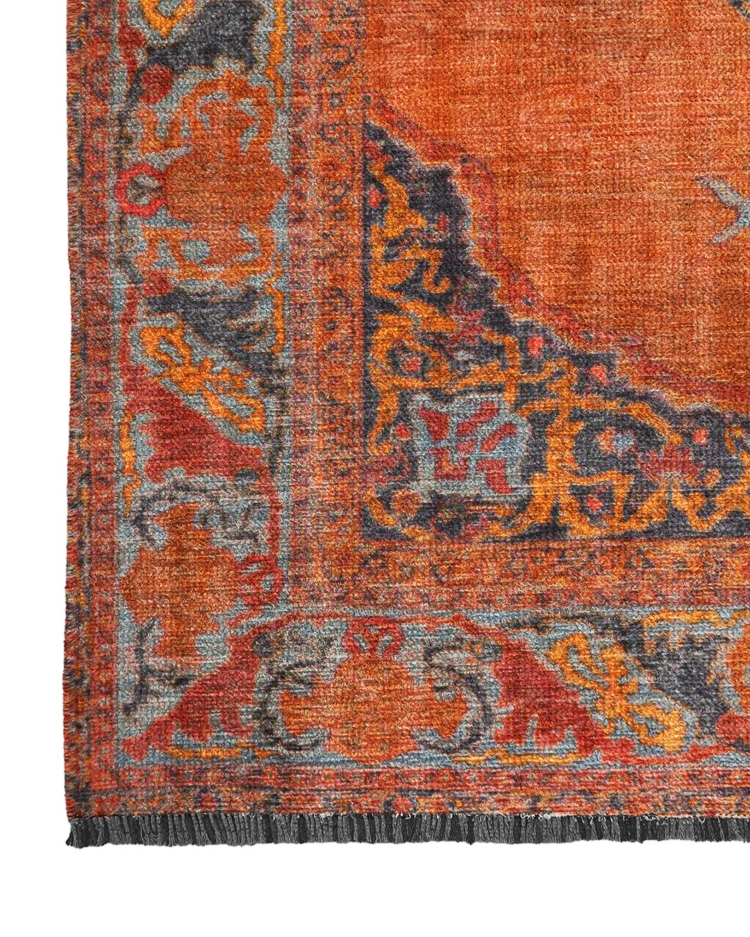 Loci 004 Dokuma Şönil Turuncu Halı - 200x300