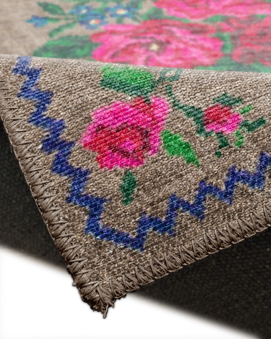 Montis Halı Diem 63003 Kahverengi Renkli Dokuma Taban Karabağ Halı - NUE2286