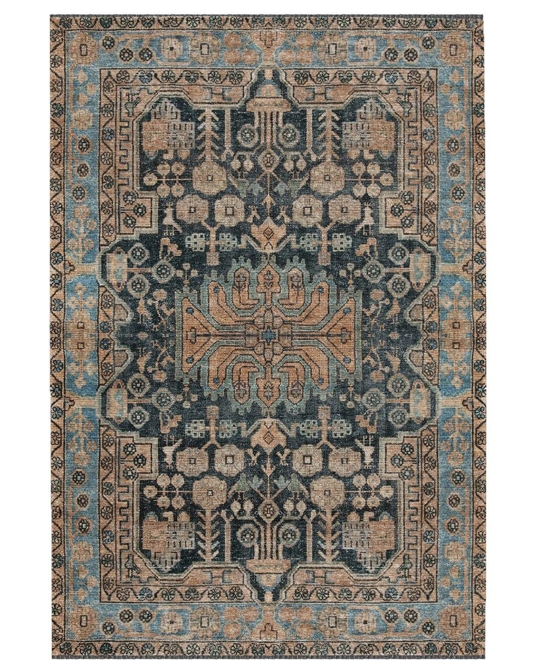 HEDERA  19004 120x200 - Kendinden Saçaklı Kilim Halı