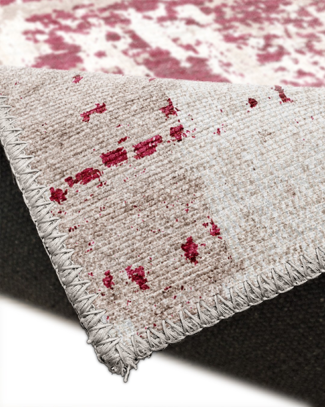 Montis Halı Mores 28042 Dokuma Taban Modern Krem Kırmızı Halı