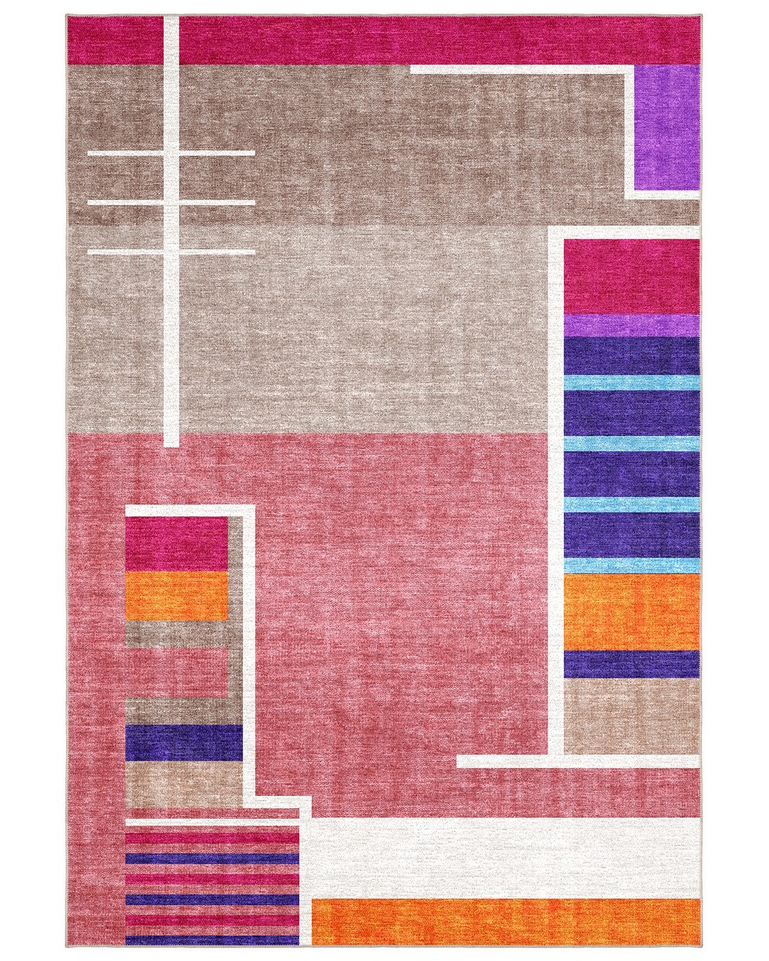 Montis Halı Risum 78014 Pembe Dokuma Taban Modern Halı