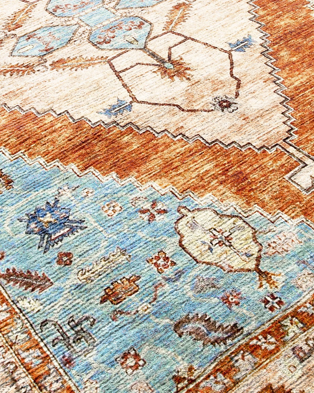 Montis Halı Delocis 26052 Turuncu Dokuma Taban Vintage Halı