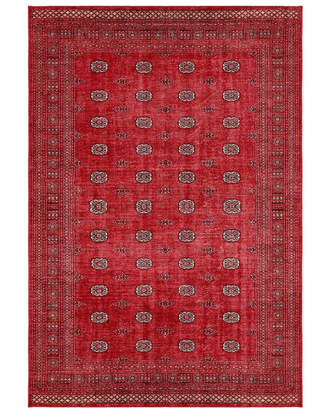 Montis Halı Loci 53008 Kırmızı Dokuma Taban Afgan Halı