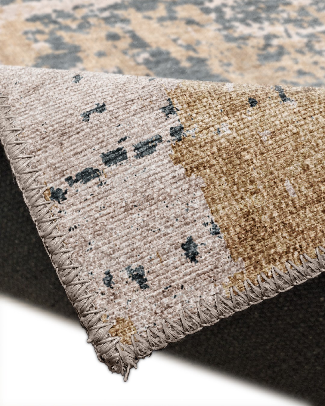 Montis Halı Mores 28040 Dokuma Taban Modern Krem Antrasit Halı