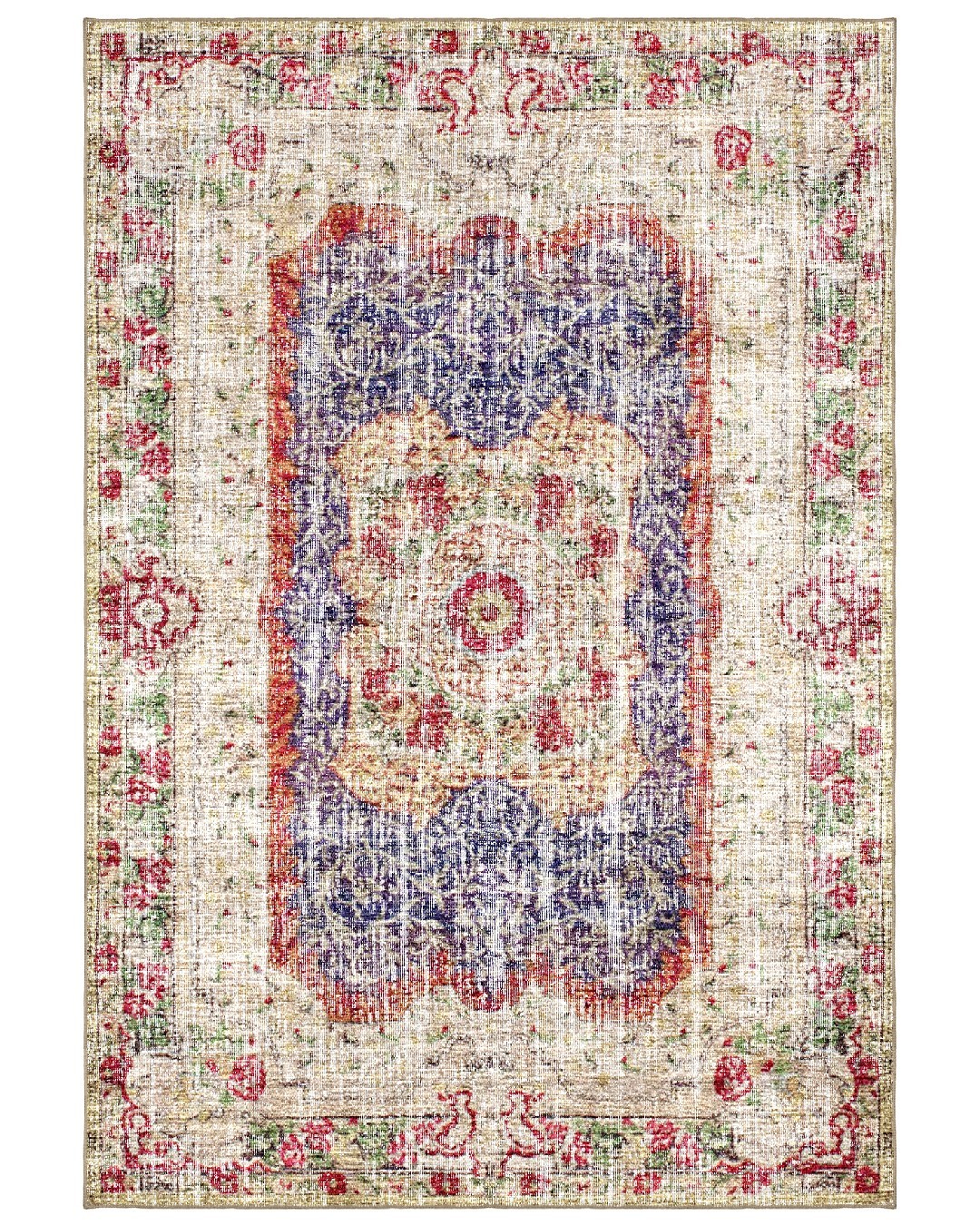 Montis Halı Delocis 26046 Krem Dokuma Taban Vintage Halı