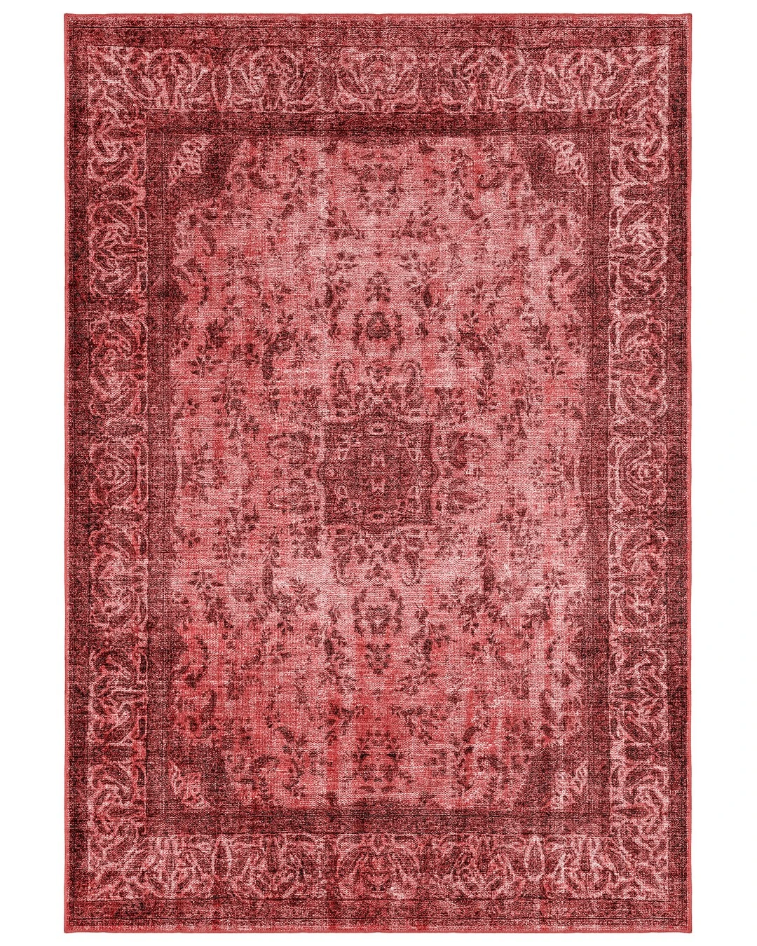 Montis Halı Ventus 47053 Kırmızı Dokuma Taban Eskitme Halı - NUE2240