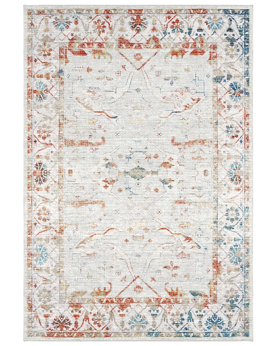 Montis Halı Lectio 950009 Krem Vintage Kabartmalı Halı