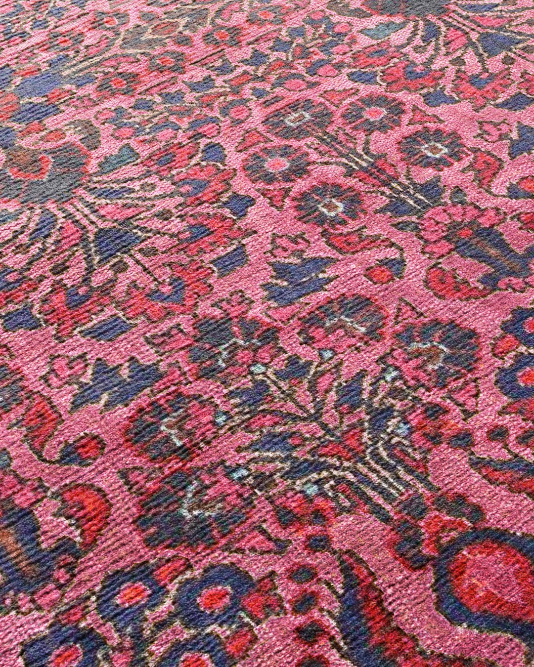 Montis Halı Loci 53007 Pembe Dokuma Taban Eskitme Halı