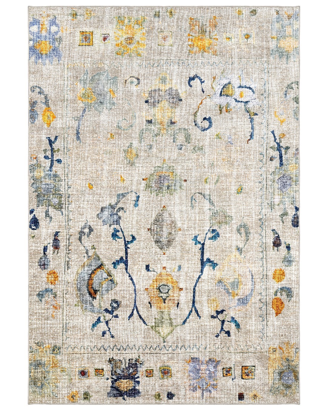 Montis Halı Delocis 26051 Krem Dokuma Taban Vintage Halı
