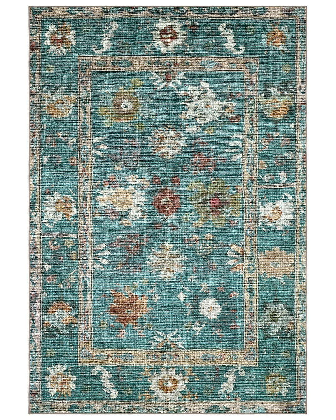 Montis Halı Dictio 981001 Yeşil Kabartmalı Uşak Halı