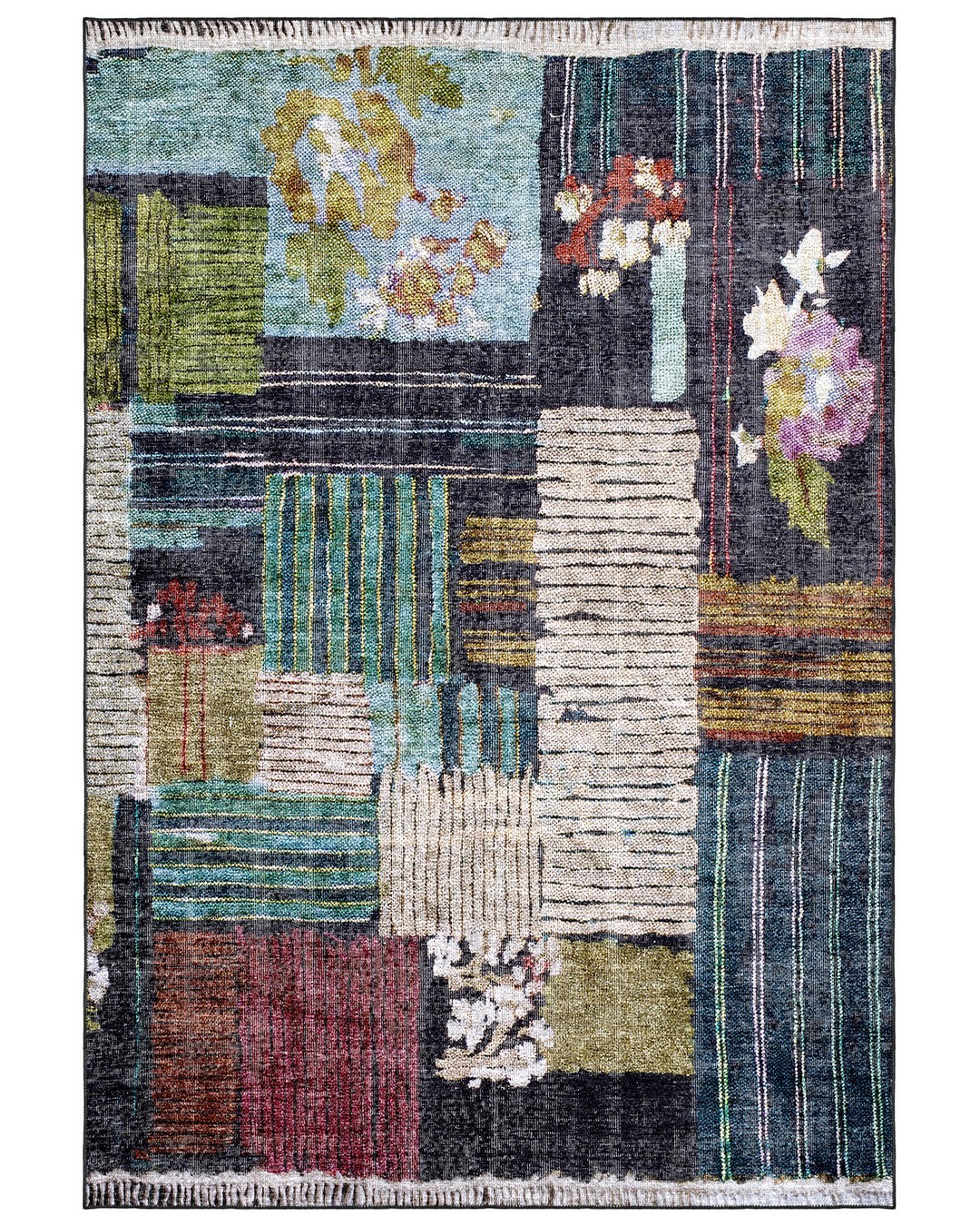 Montis Halı Lilium 14008 Renkli Dokuma Taban Etnik Halı