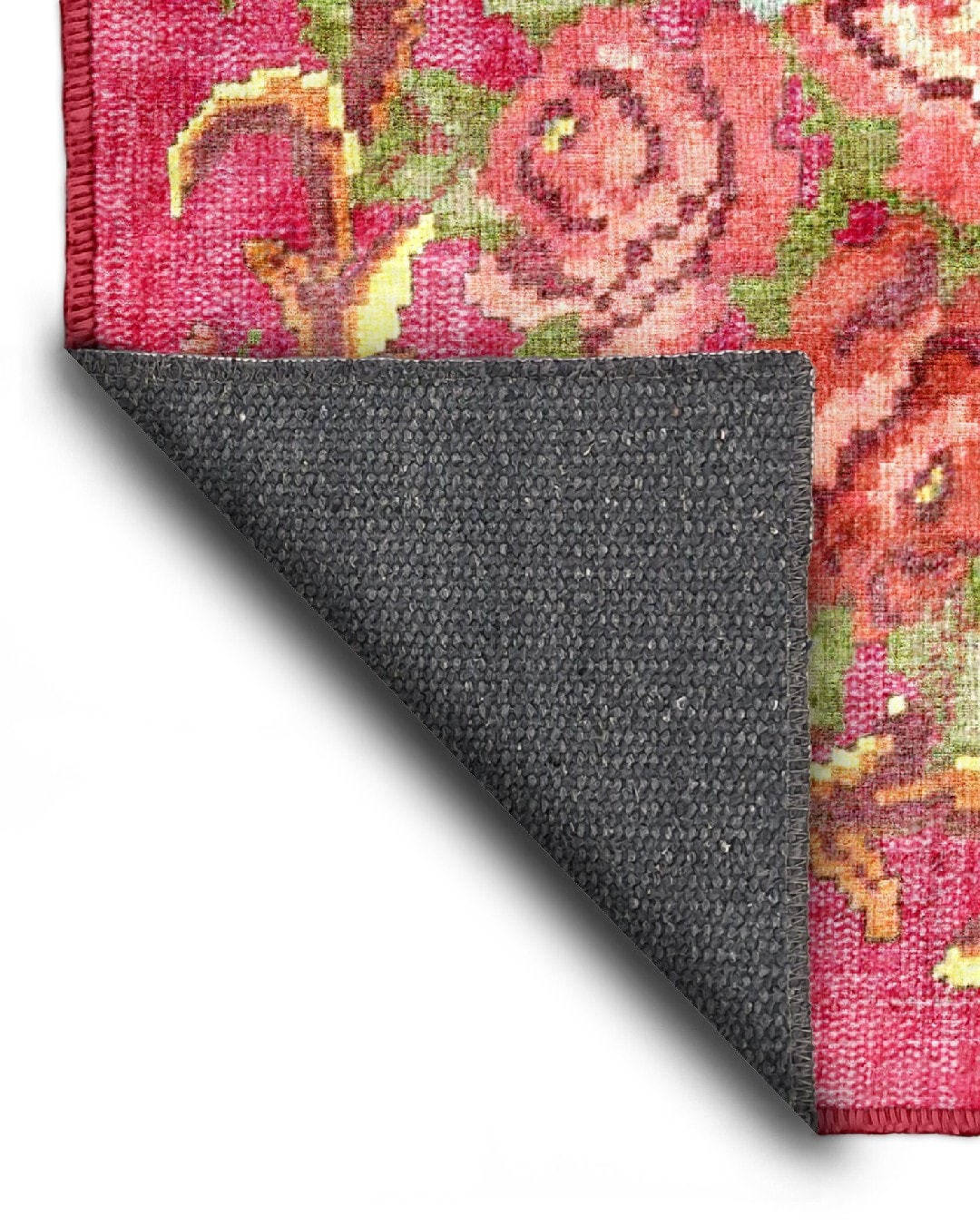 Montis Halı Babilin Antikleri Babylon 704003 Pembe Parlak Yumuşak Dokuma Taban Çiçekli Halı - NKE2400