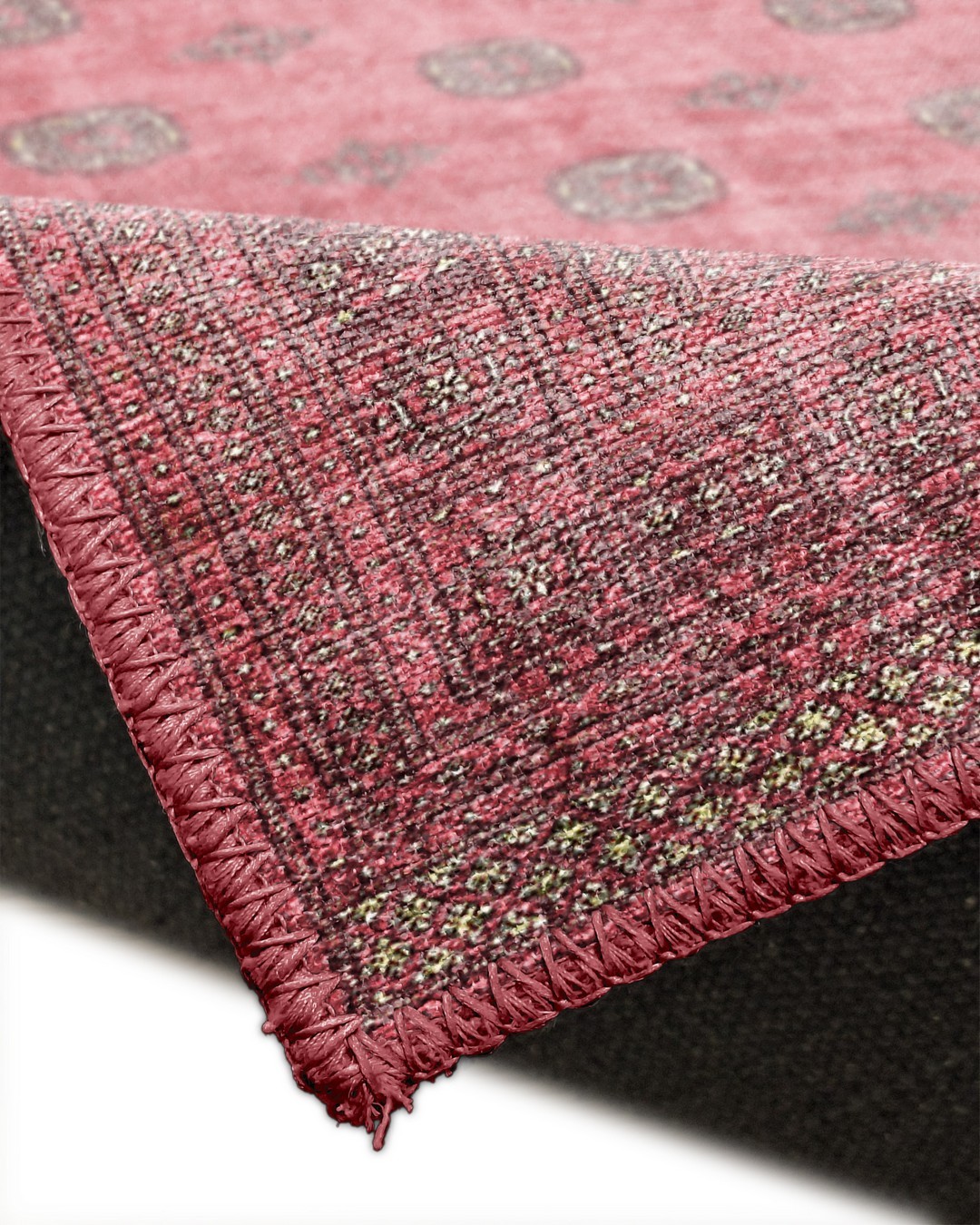 Montis Halı Loci 53011 Pembe Dokuma Taban Afgan Halı
