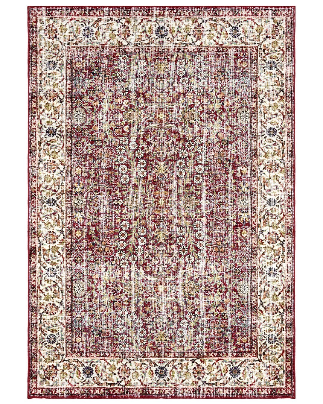 Montis Halı Delocis 26033 Kırmızı Dokuma Taban Vintage Halı