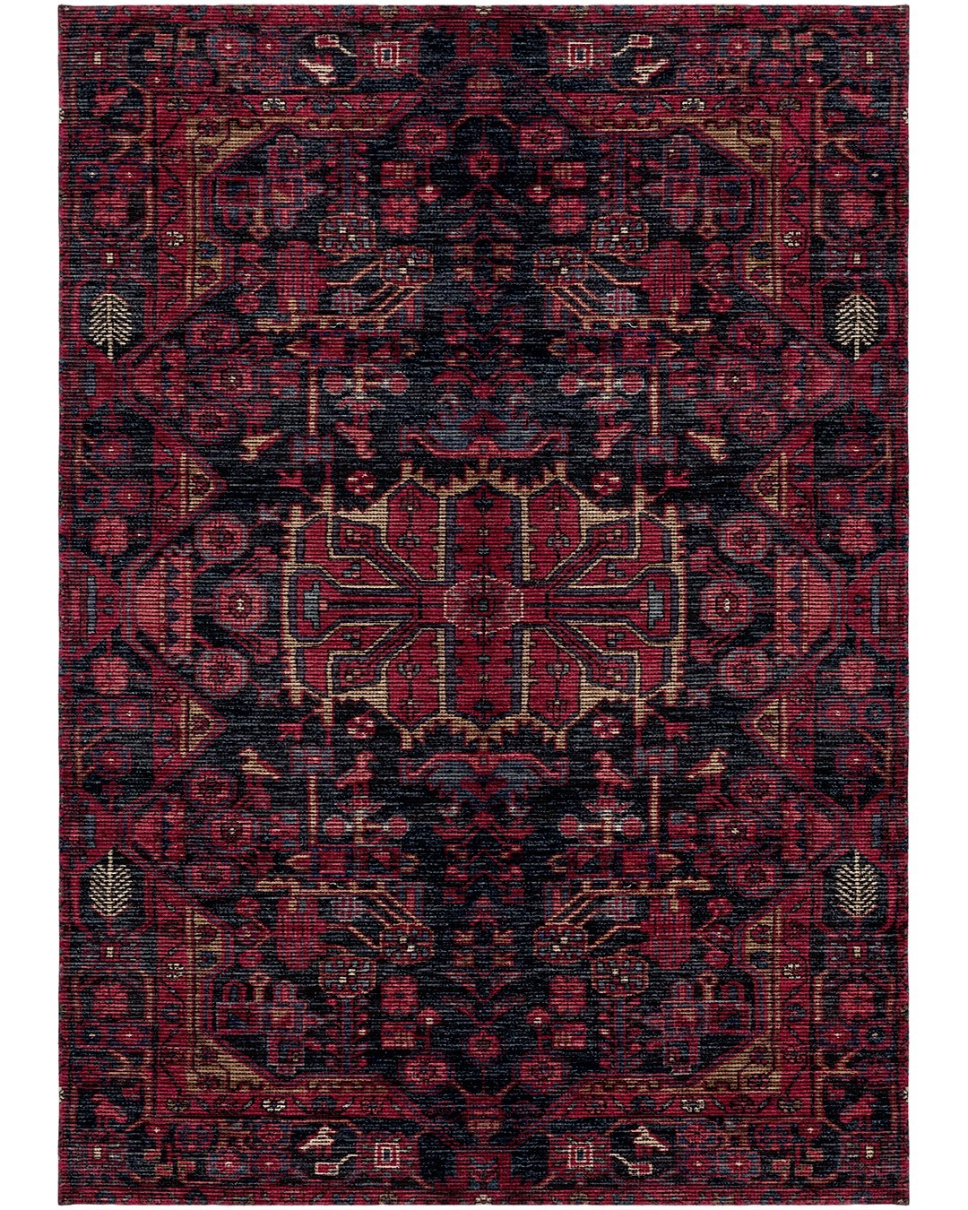 Montis Halı Syreni 071020 Loop Dokuma Yumuşak Şönil Bordo Klasik Halı