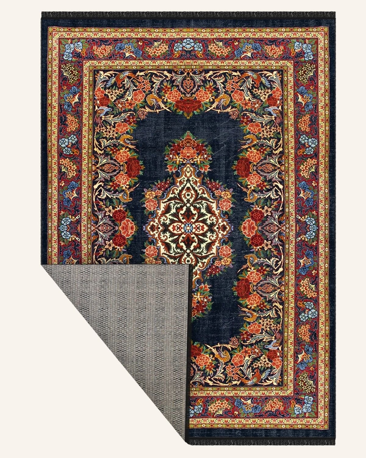 Montis Halı Aurum 454058 Renkli Parlak Yumuşak Dokuma Taban Otantik Halı