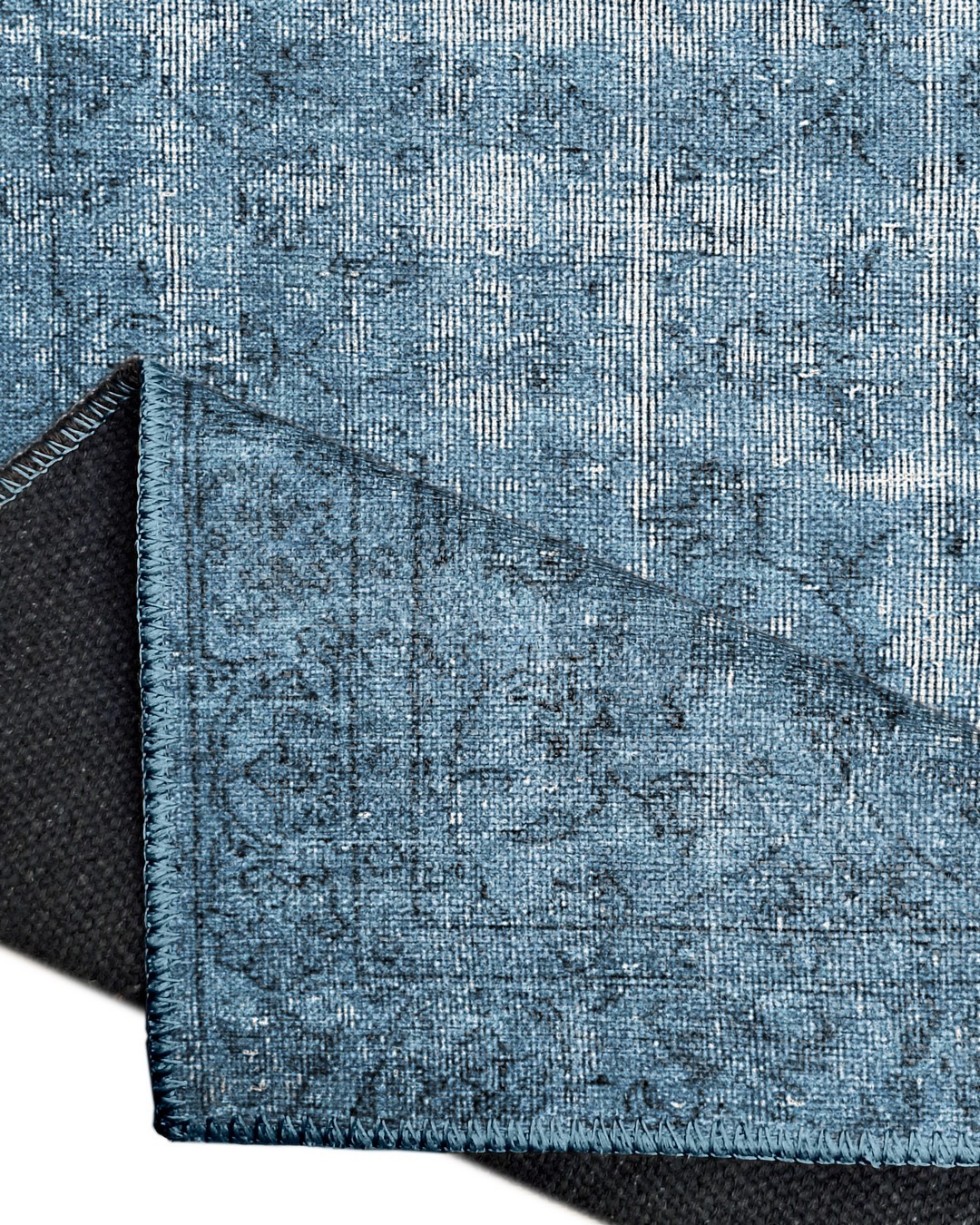 Montis Halı Ventus 47071 Mavi Dokuma Taban Eskitme Halı