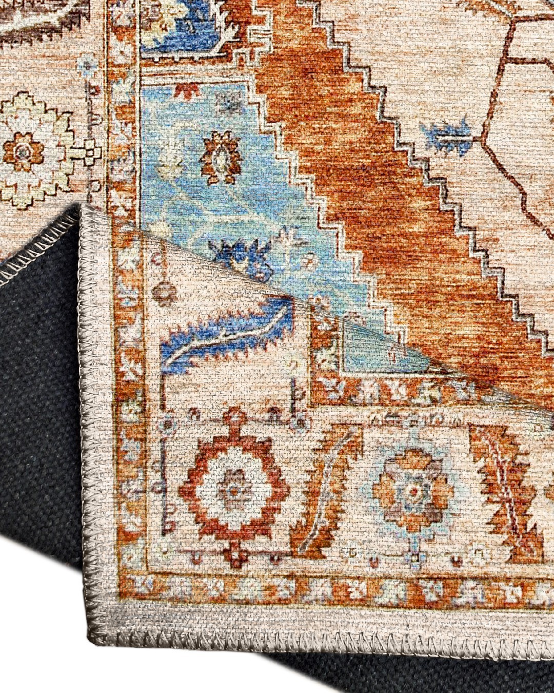 Montis Halı Delocis 26052 Turuncu Dokuma Taban Vintage Halı
