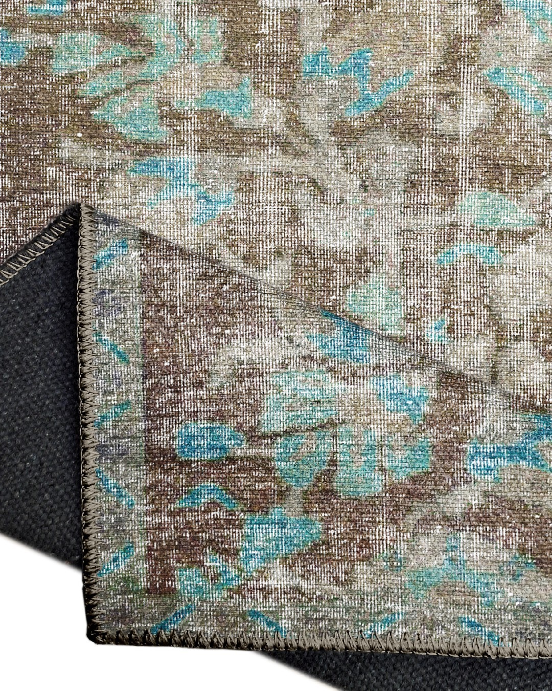 Montis Halı Salve 15034 Dokuma Taban Kahverengi Vintage Halı