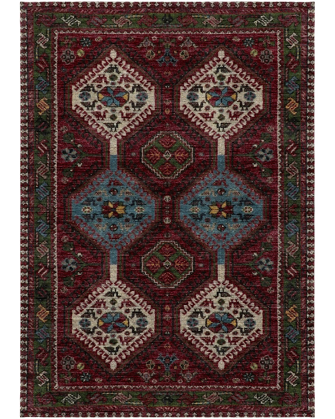 Montis Halı Syreni 071019 Loop Dokuma Yumuşak Şönil Bordo Klasik Halı