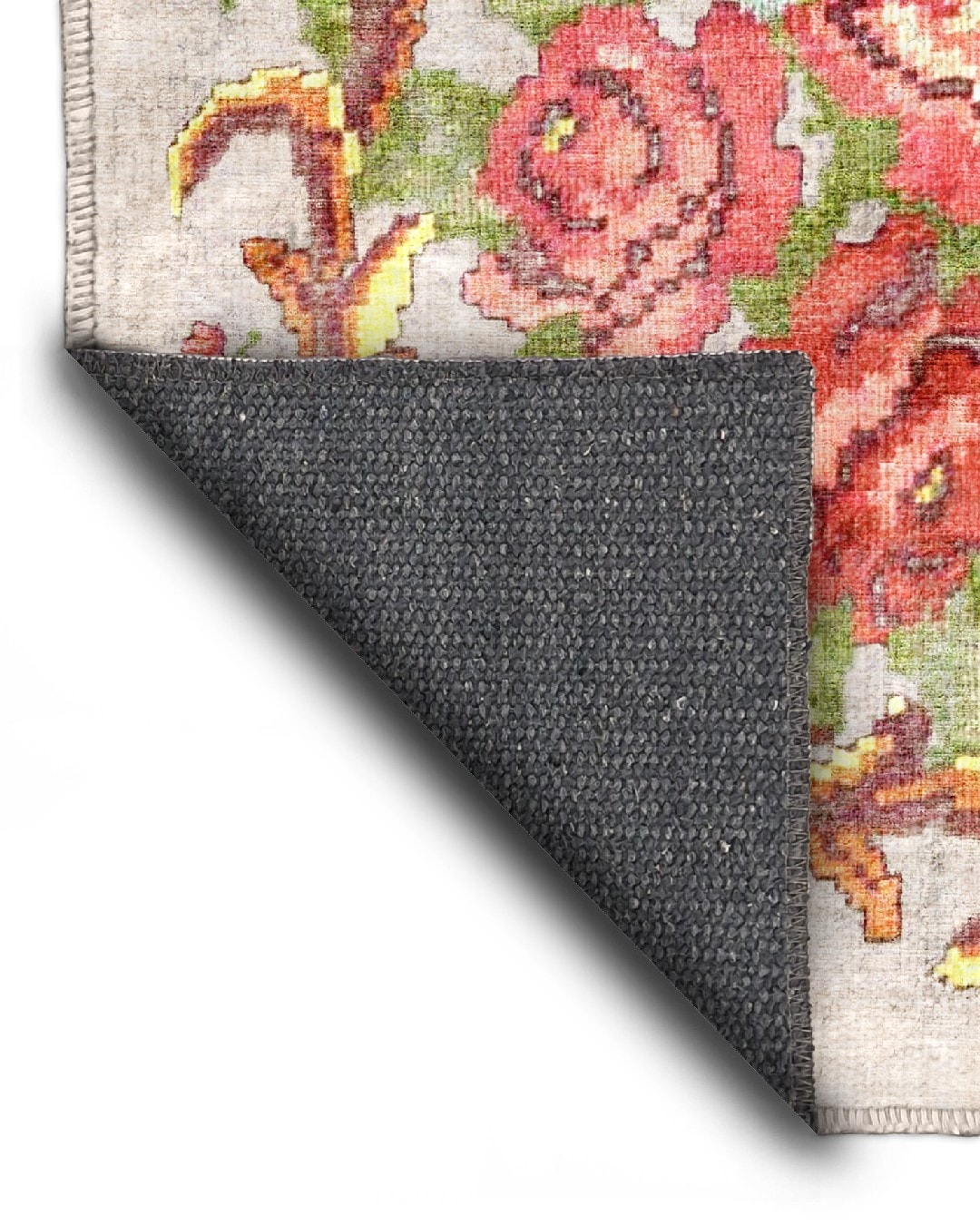 Montis Halı Babilin Antikleri Babylon 704006 Krem Parlak Yumuşak Dokuma Taban Çiçekli Halı - NKE2399