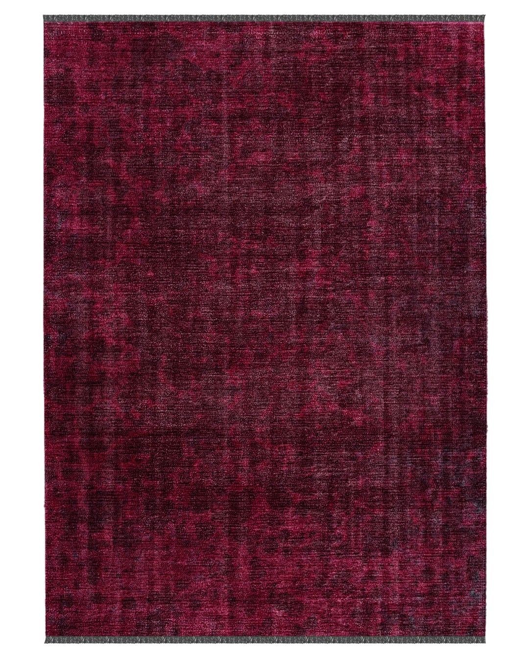 Montis Halı Pluvia 80033 Bordo Şönil Dokuma Renkli Eskitme Modern Makine Halısı