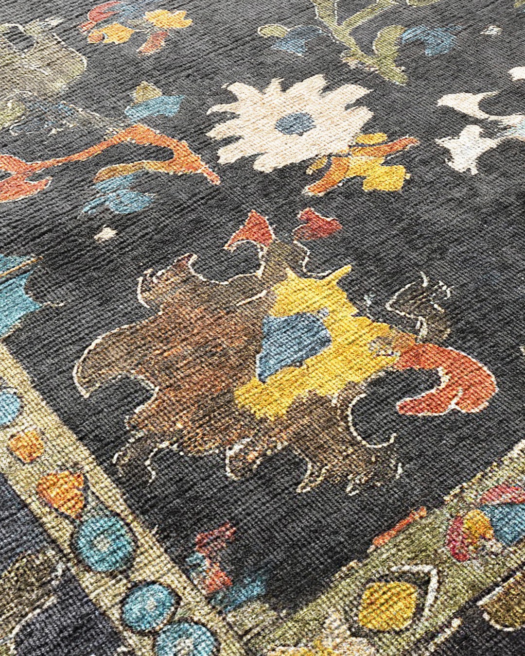 Montis Halı Delocis 26043 Antrasit Multi Dokuma Taban Vintage Halı
