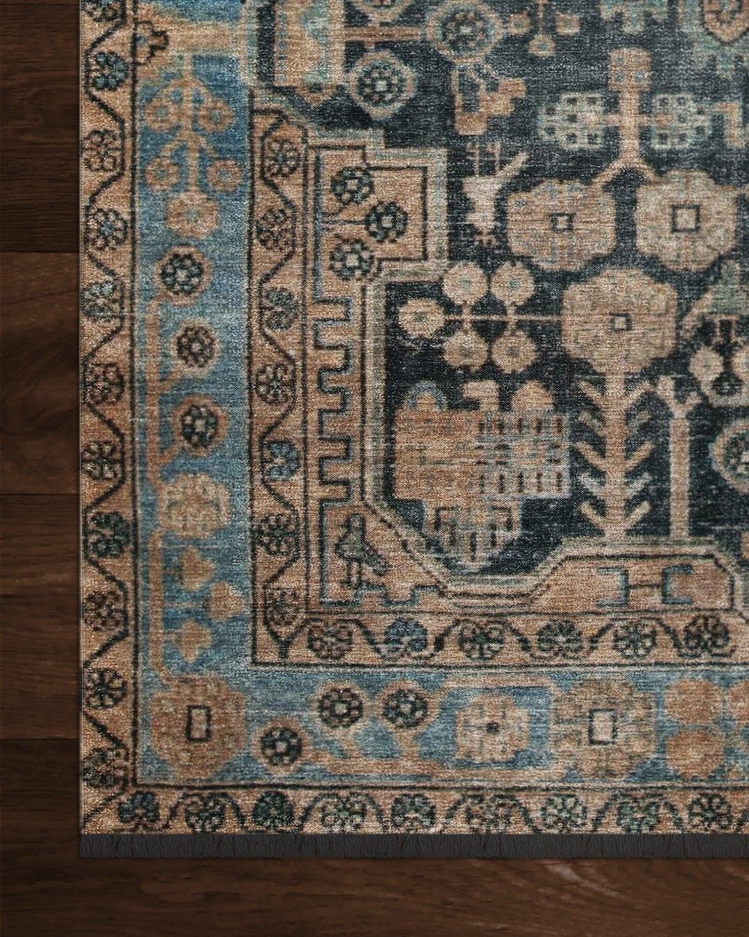 HEDERA  19004 100x300 - Kendinden Saçaklı Kilim Halı