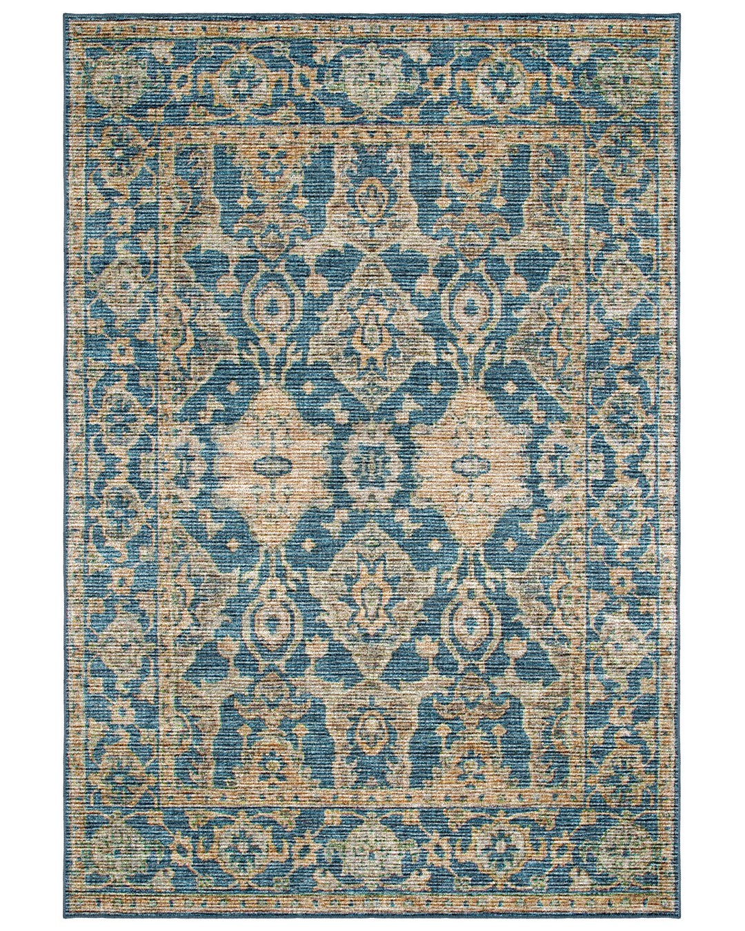 Montis Halı Lectio 950025 Mavi Vintage Kabartmalı Halı