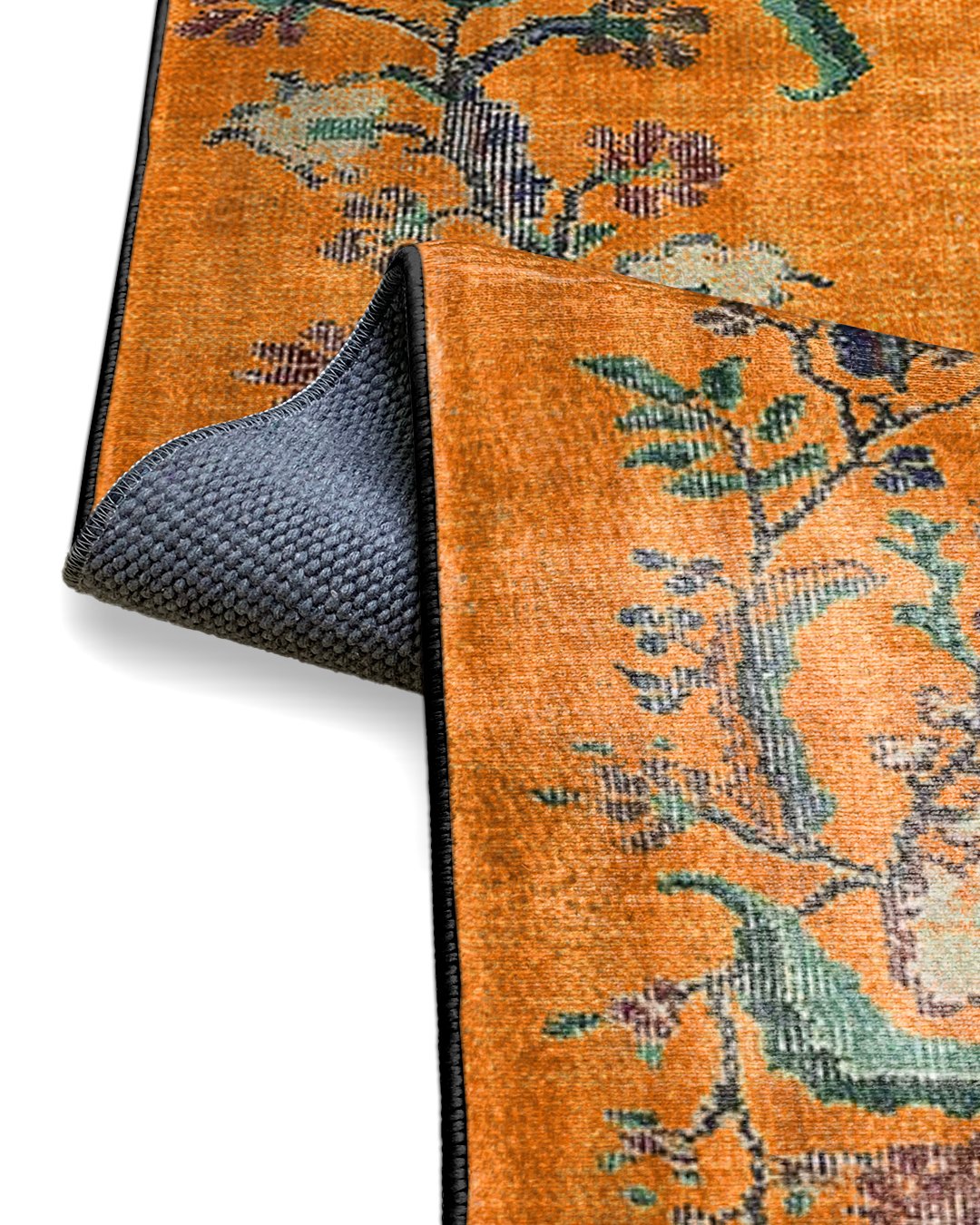 Loci 018 Yumuşak Bambu Doku Turuncu Halı - 180x280