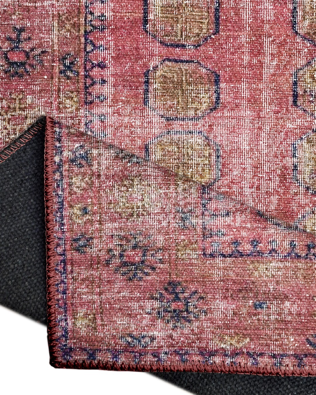 Montis Halı Delocis 26037 Pembe Dokuma Taban Vintage Halı