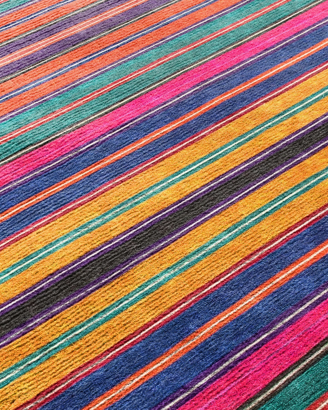 Montis Halı Vivere 35024 Renkli Dokuma Taban Etnik Kilim Halı