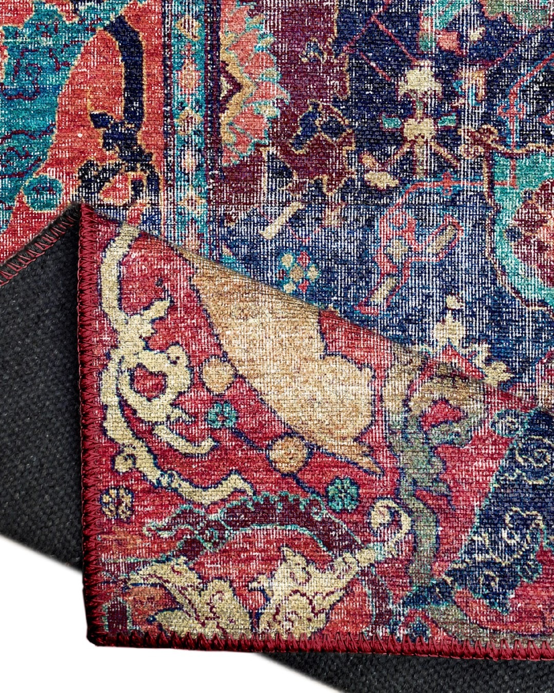 Montis Halı Delocis 26035 Kırmızı Dokuma Taban Vintage Halı