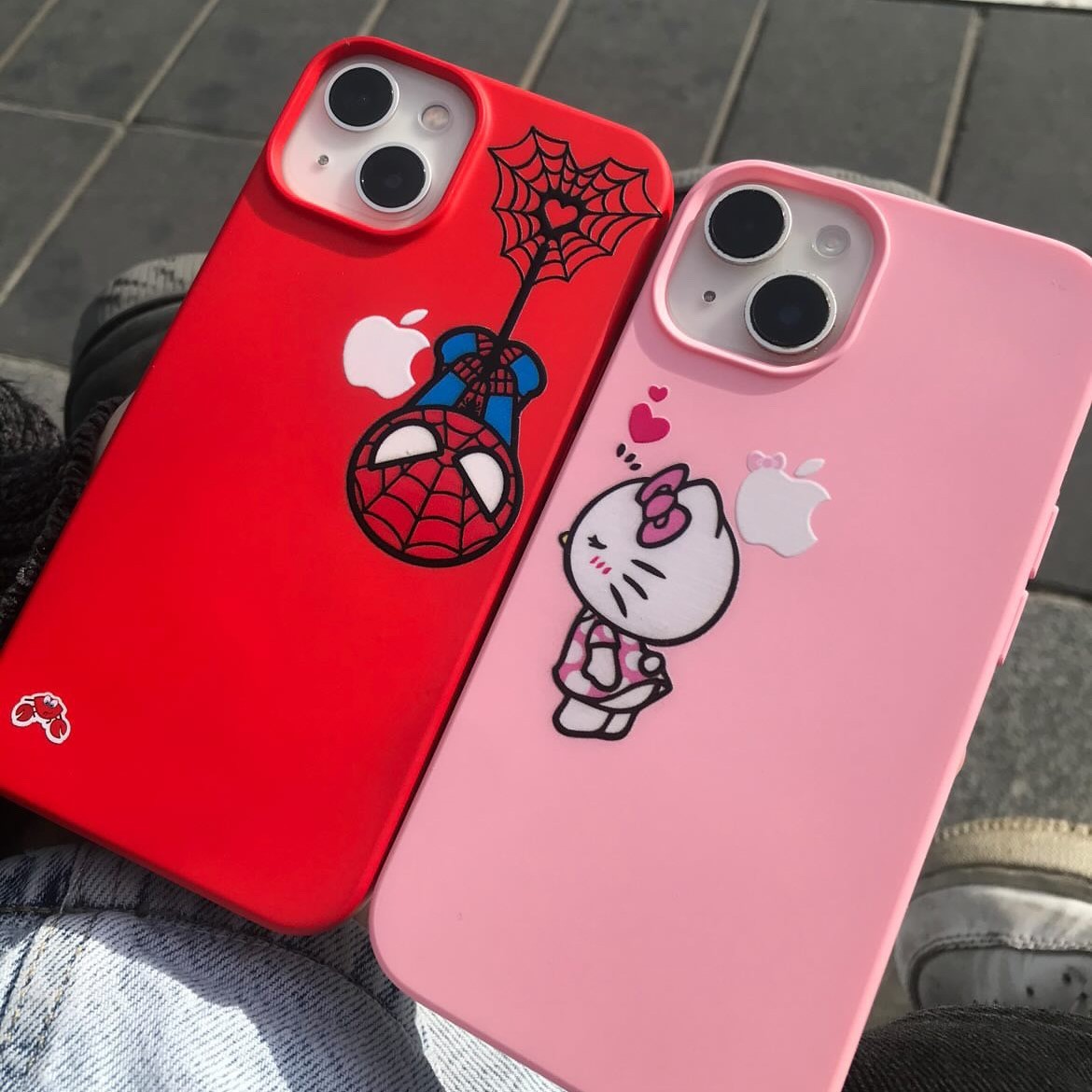 Spiderman Hellokitty Couple Kılıf