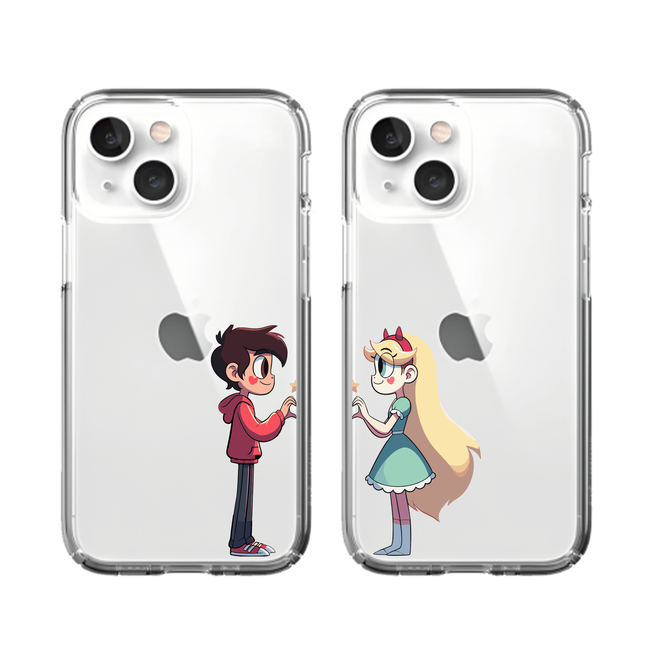 Star Marco Couple Şeffaf Kılıf