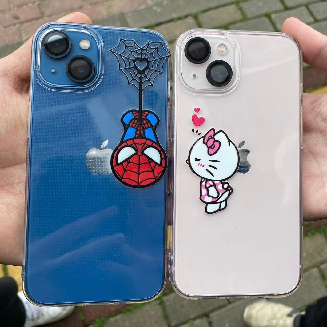 Spiderman Hellokitty Şeffaf Kılıf