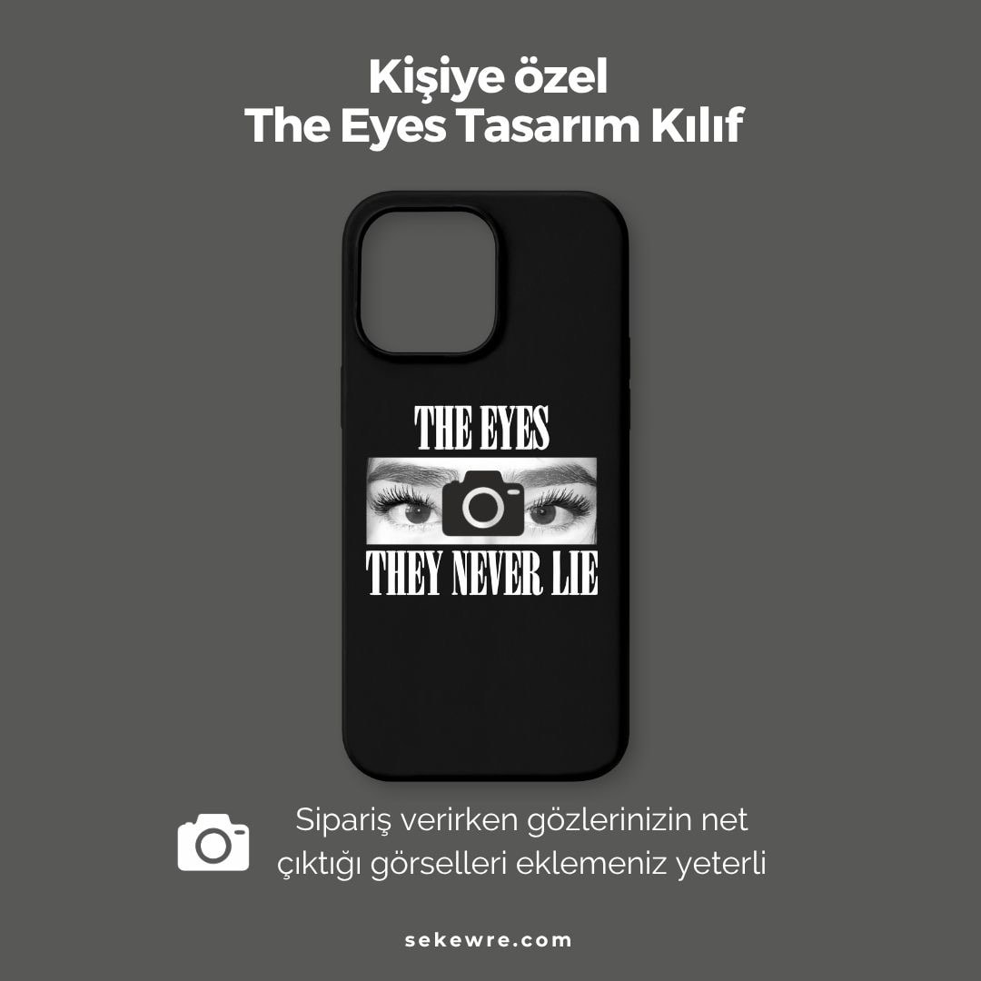 Kişiye özel tek the eyes kılıf