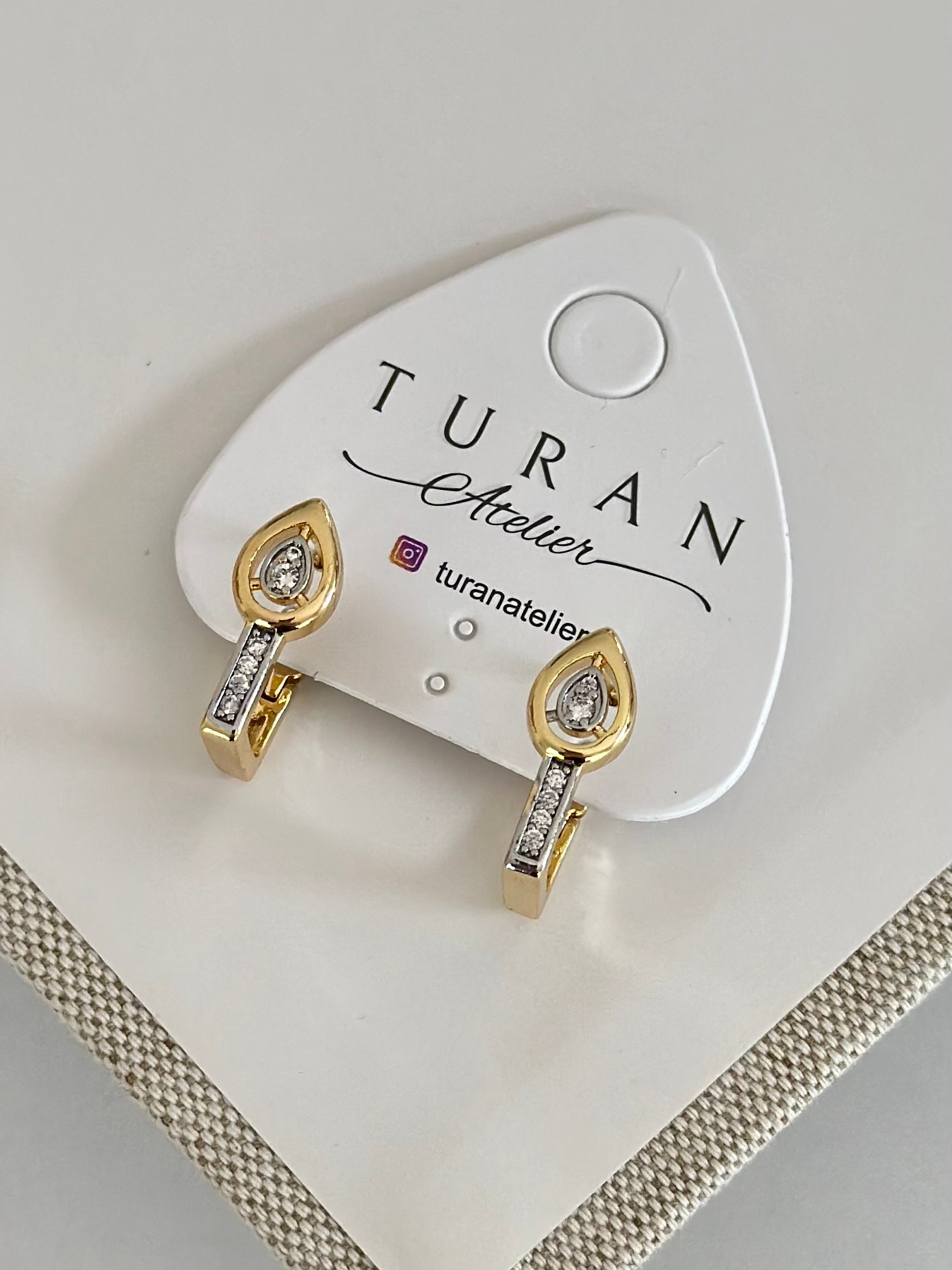  Mini Damla Taşlı Küpe