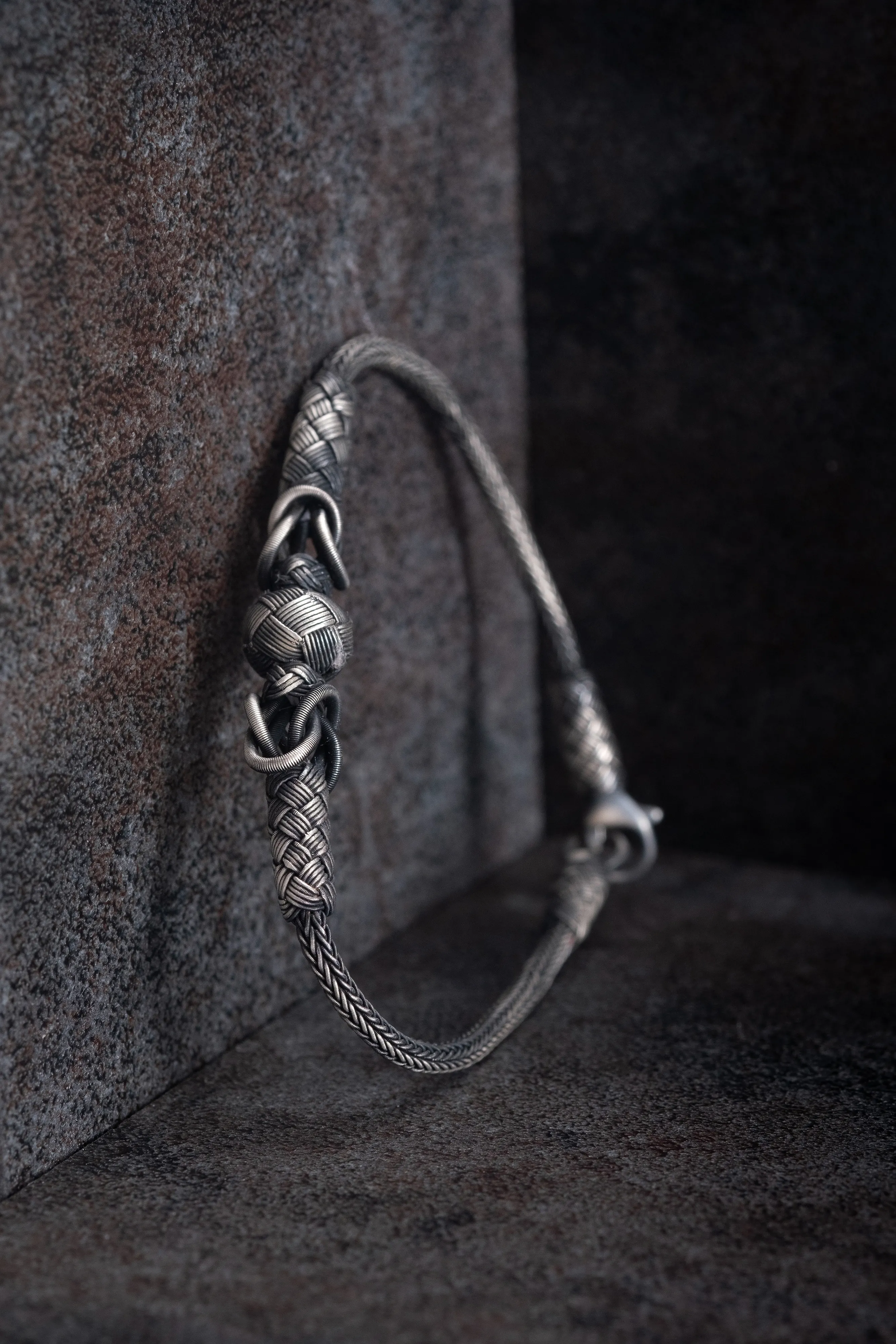 El Örgüsü 999 Ayar Saf Gümüş Bileklik - Günlük Model